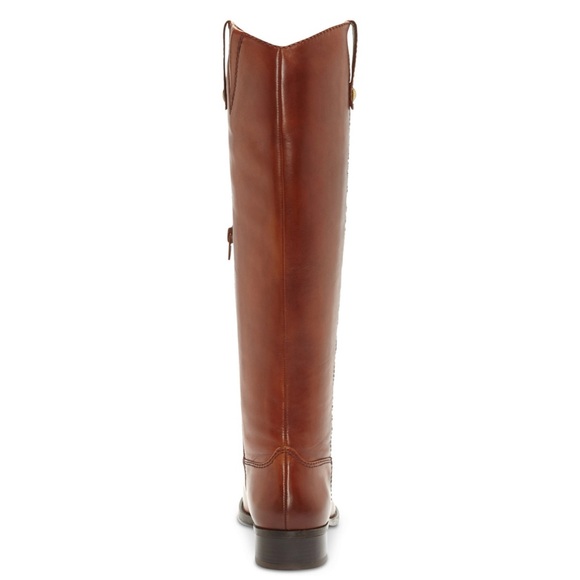 BRAND NEW Extra Wide Calf Riding Boots - Cognac Size 9W - Picture 6 of 8